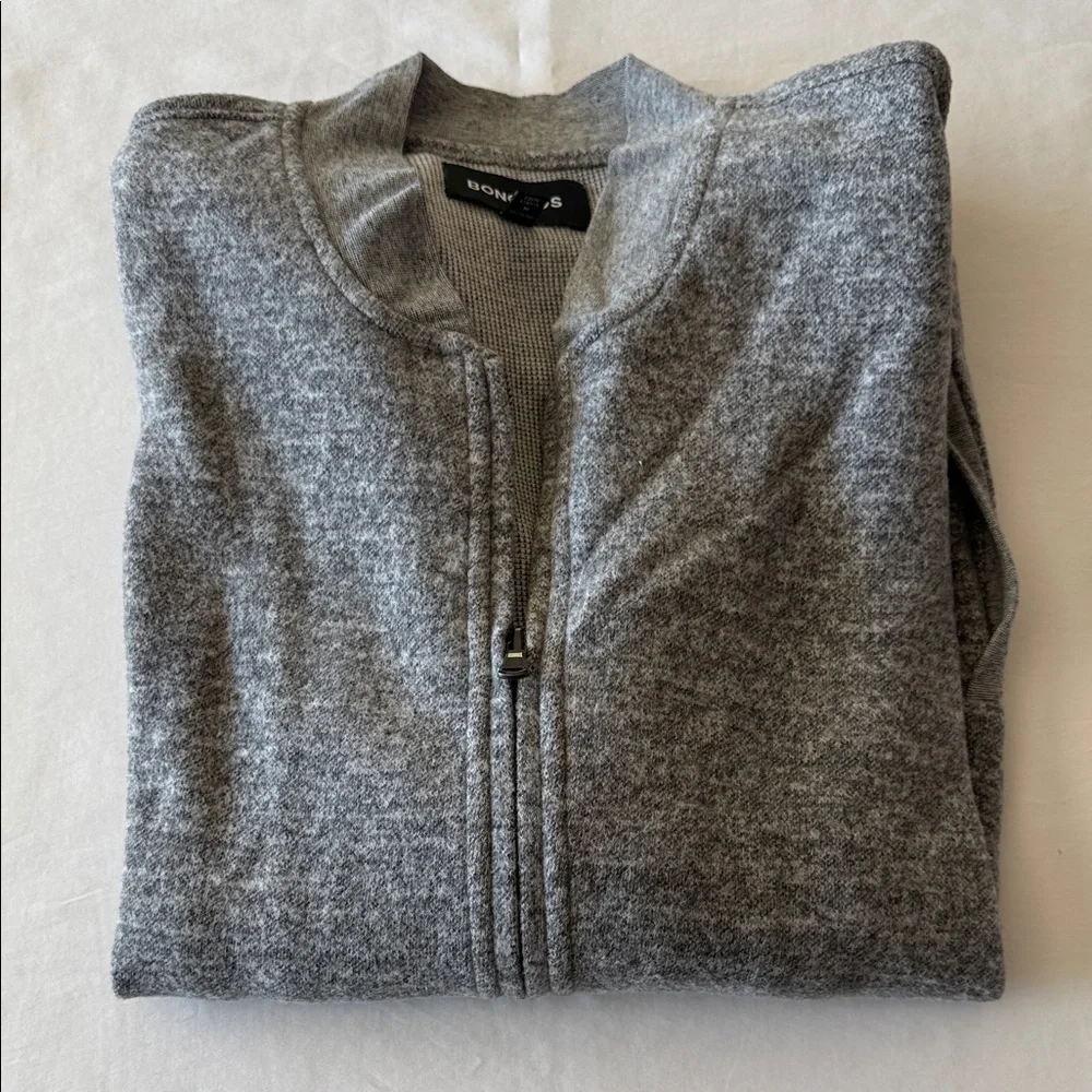 Bonobos Gray Zip Up Sweater
